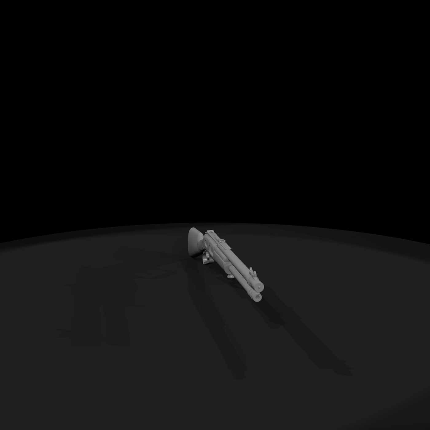 Winchester Lever-Action Rifle (3D Printable Miniature) Lever-Action Rifle (3D Printable Miniature)