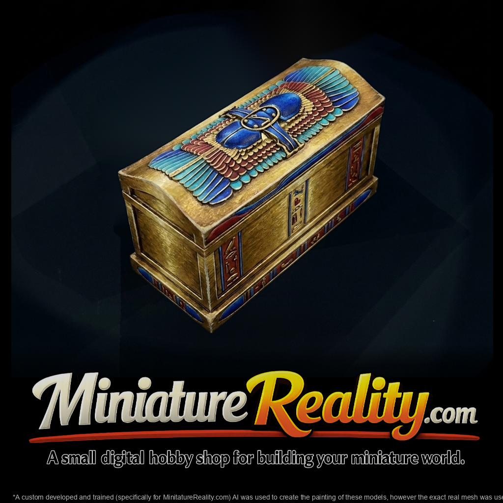 Winged scarab ancient egyptian sarcophagus 3d model ODR9KYzs