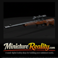 Ruger M77 Bolt-Action Hunting Rifle miniature, three-quarter view — thumbnail 1