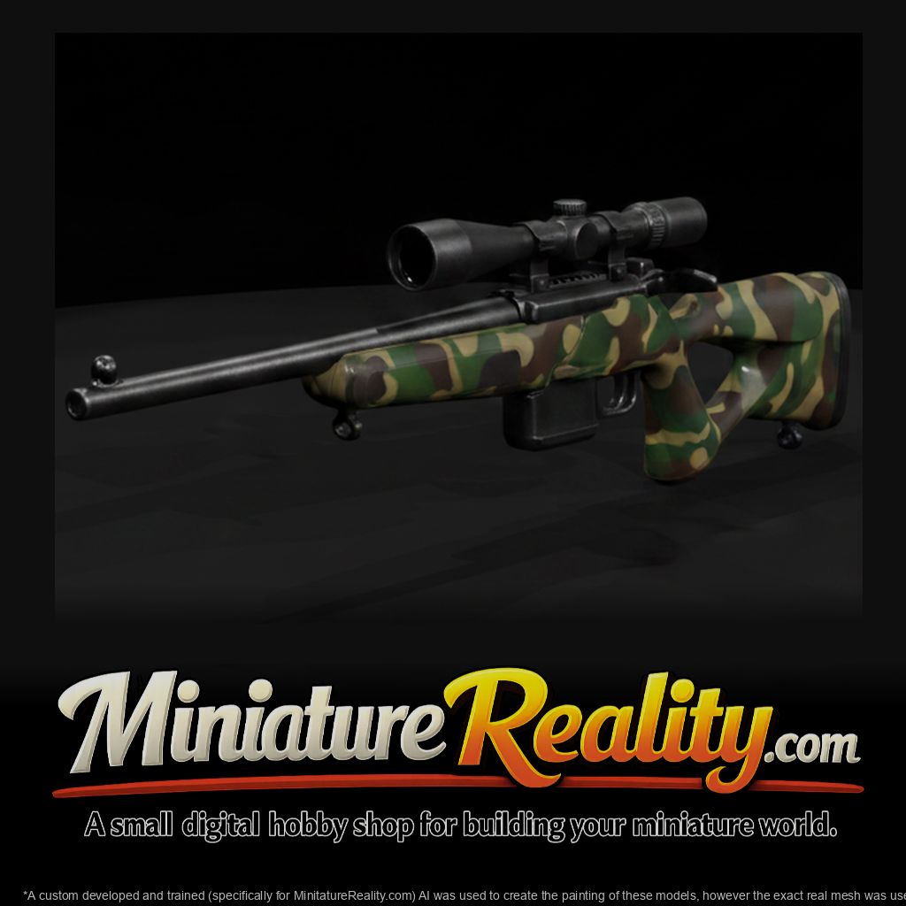Blaser R8 Bolt-Action Hunting Rifle miniature, three-quarter view