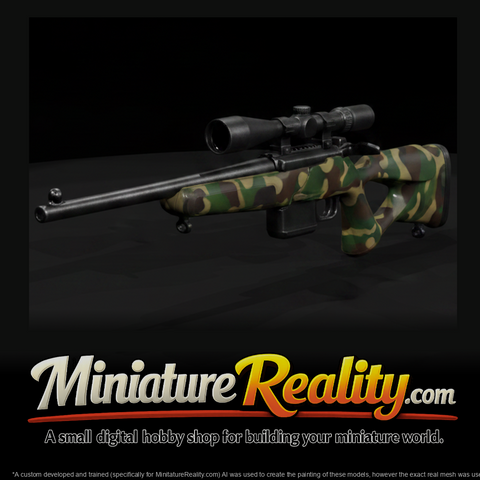 Blaser R8 Bolt-Action Hunting Rifle miniature, three-quarter view
