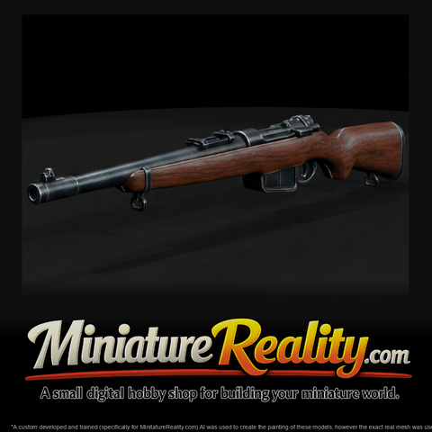 Mannlicher-Schonauer Hunting Rifle miniature, three-quarter view