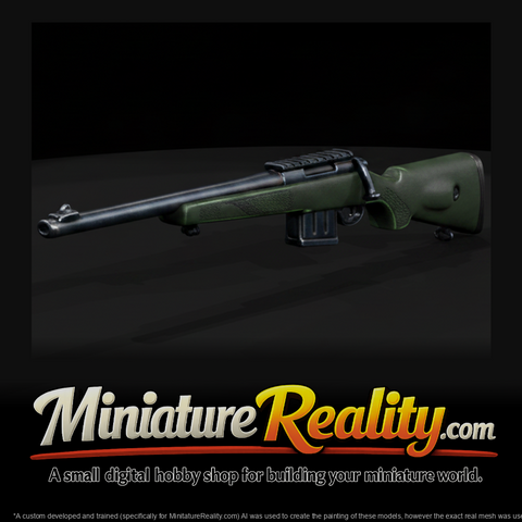 Nosler M48 Bolt-Action Hunting Rifle miniature, three-quarter view