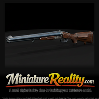 Heym Double Rifle miniature, three-quarter view — thumbnail 1