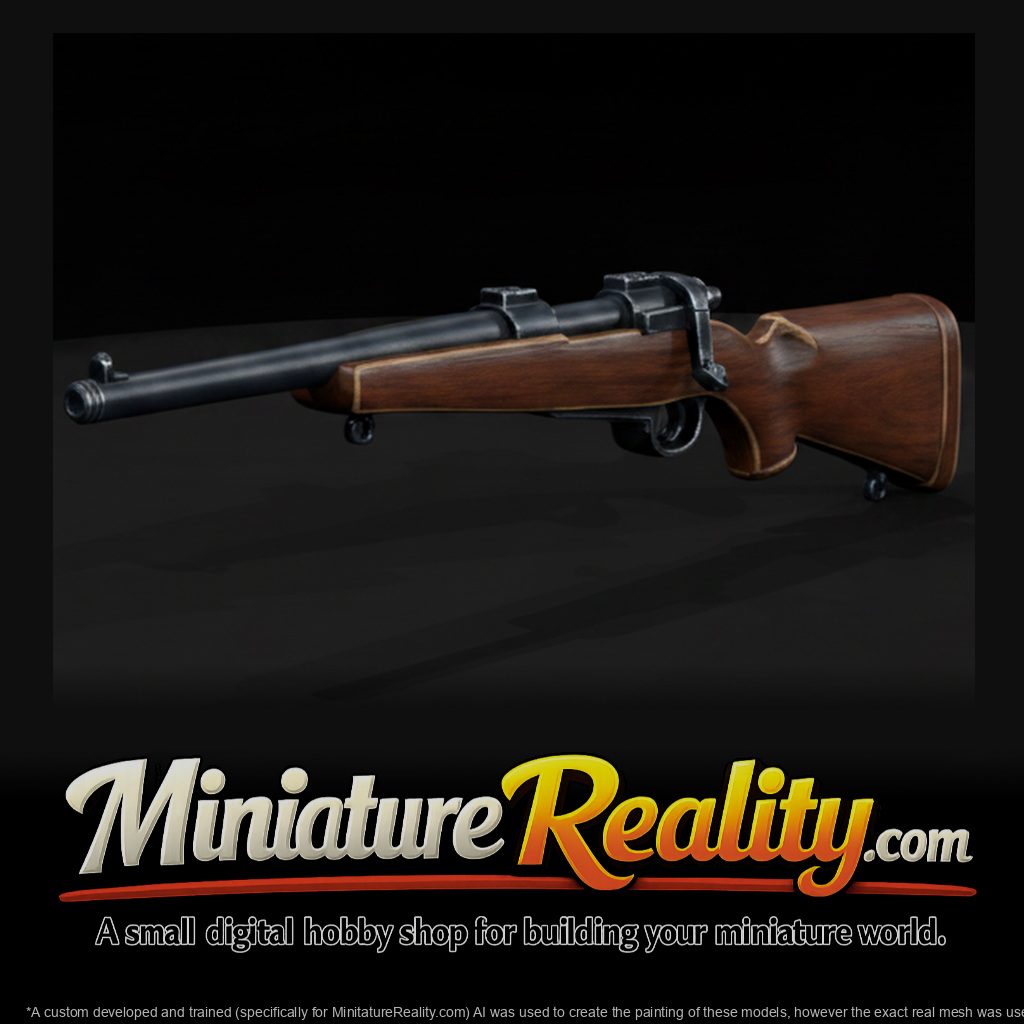 Rigby Big Game miniature, three-quarter view