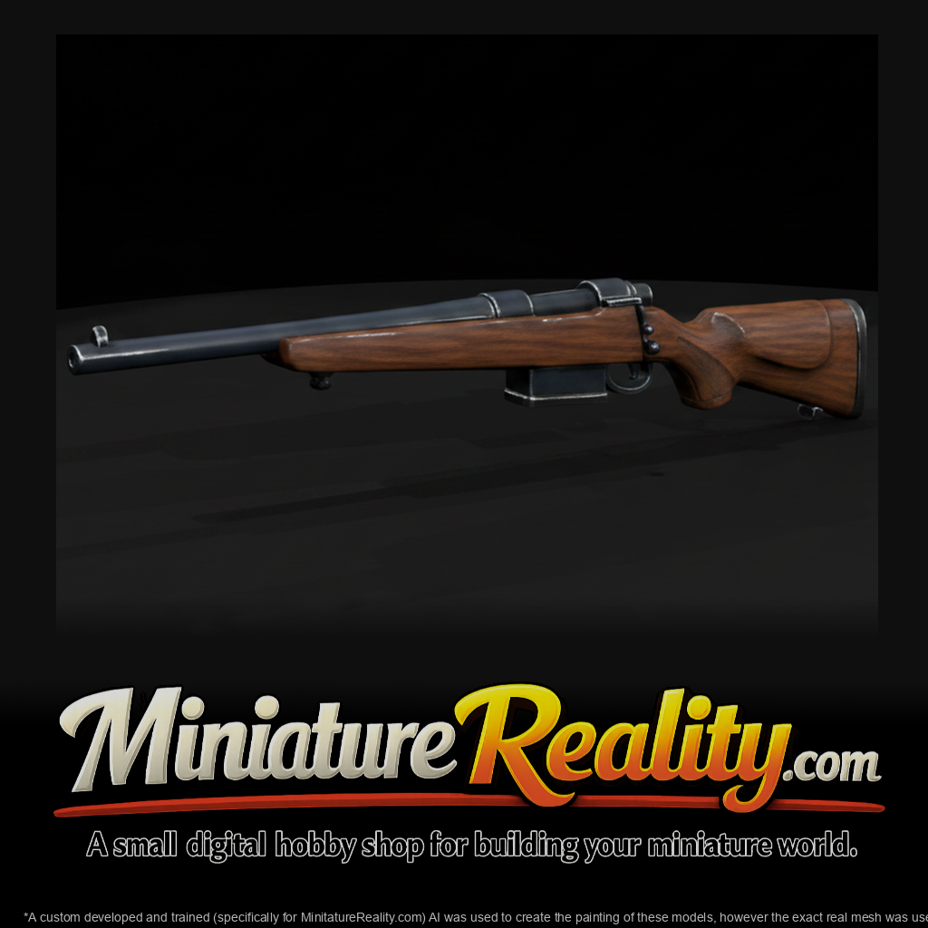 Weatherby Vanguard miniature, three-quarter view