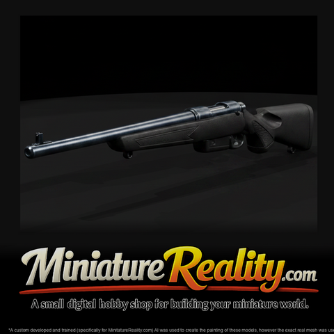 Winchester XPR Bolt-Action Hunting Rifle miniature, three-quarter view