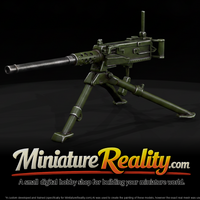 M2 Browning 50 Cal miniature, three-quarter view — thumbnail 1