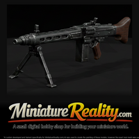 MG42 miniature, three-quarter view — thumbnail 1
