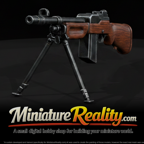 BAR M1918 miniature, three-quarter view