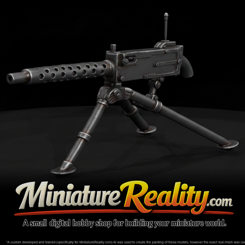 M1919 Browning miniature, three-quarter view