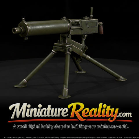 Browning M1917 miniature, three-quarter view