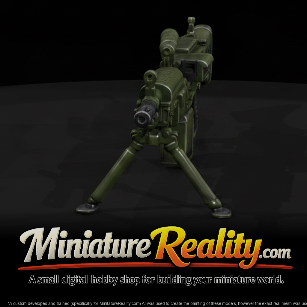 M240B miniature, three-quarter view