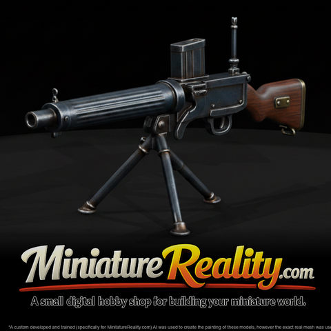 Browning M1895 Potato Digger miniature, three-quarter view