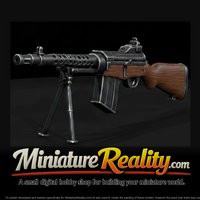 Johnson M1941 LMG miniature, three-quarter view — thumbnail 1