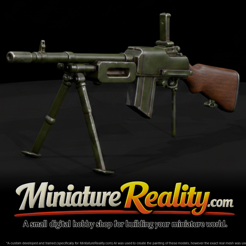 M1941 Browning Monopod miniature, three-quarter view