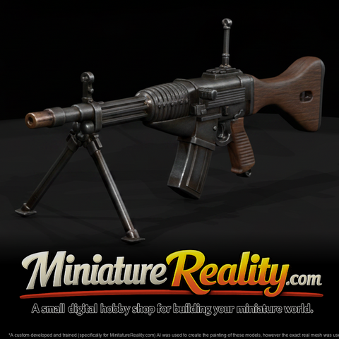 FG 42 LMG Role miniature, three-quarter view