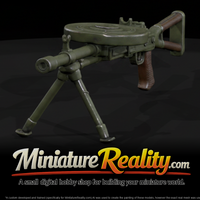 DTM Tank Degtyaryov miniature, three-quarter view — thumbnail 1