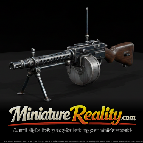 MAC M1931 miniature, three-quarter view