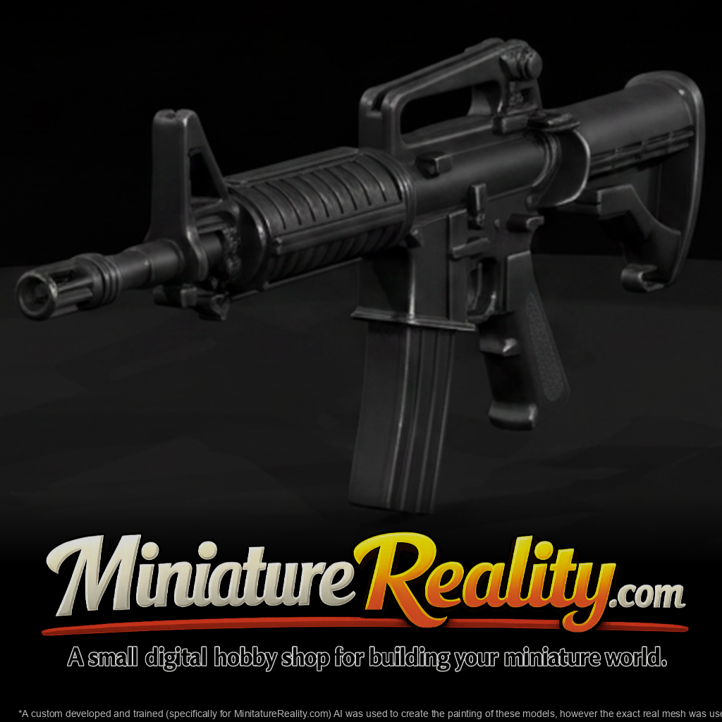 M4 Carbine miniature, three-quarter view