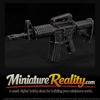 AR-15 Semi-Automatic Rifle miniature, three-quarter view — thumbnail 1