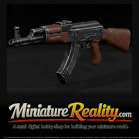 AKM Assault Rifle miniature, three-quarter view — thumbnail 1