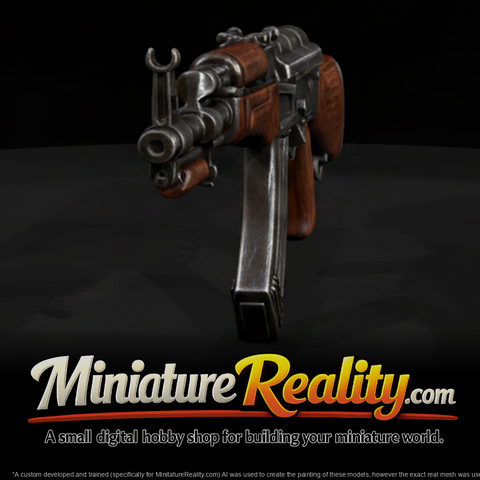 Type 56 Rifle with Wood Furniture miniature, three-quarter view