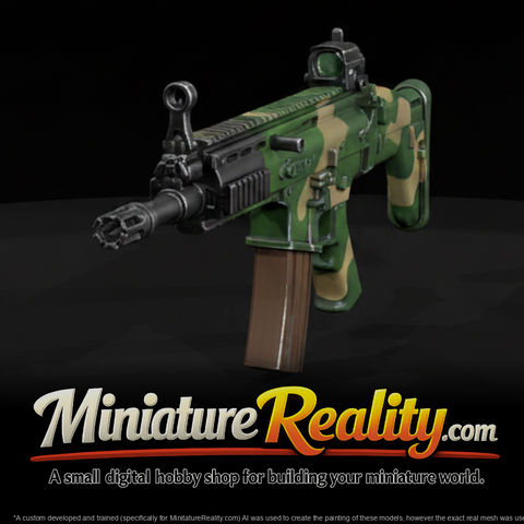 SCAR L miniature, three-quarter view