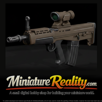 L85A2 SA80 Assault Rifle miniature, three-quarter view — thumbnail 1