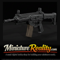 Beretta ARX160 Assault Rifle miniature, three-quarter view — thumbnail 1