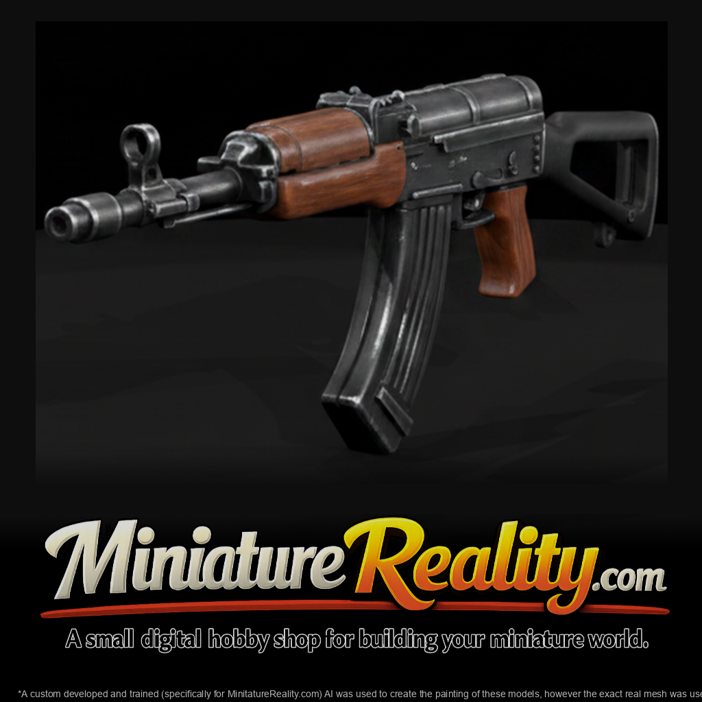 Vz. 58 Assault Rifle miniature, three-quarter view