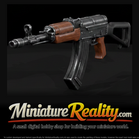 Vz. 58 Assault Rifle miniature, three-quarter view — thumbnail 1
