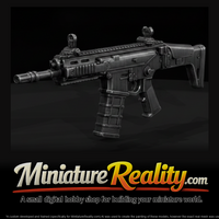 Remington ACR Assault Rifle miniature, three-quarter view — thumbnail 1