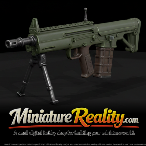 Kel-Tec RFB Bullpup Rifle miniature, three-quarter view