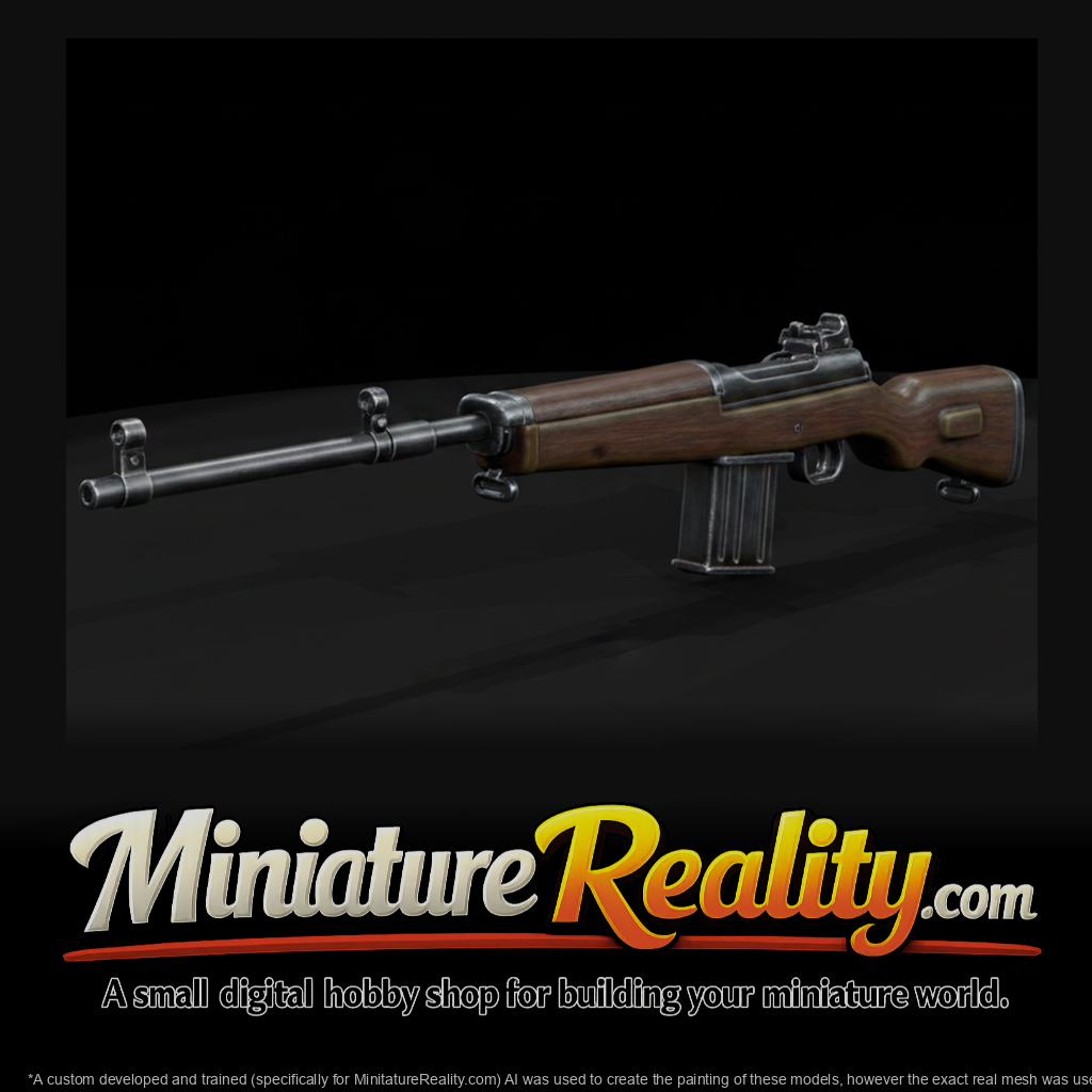 MAS-49 Semi-Automatic Rifle miniature, three-quarter view