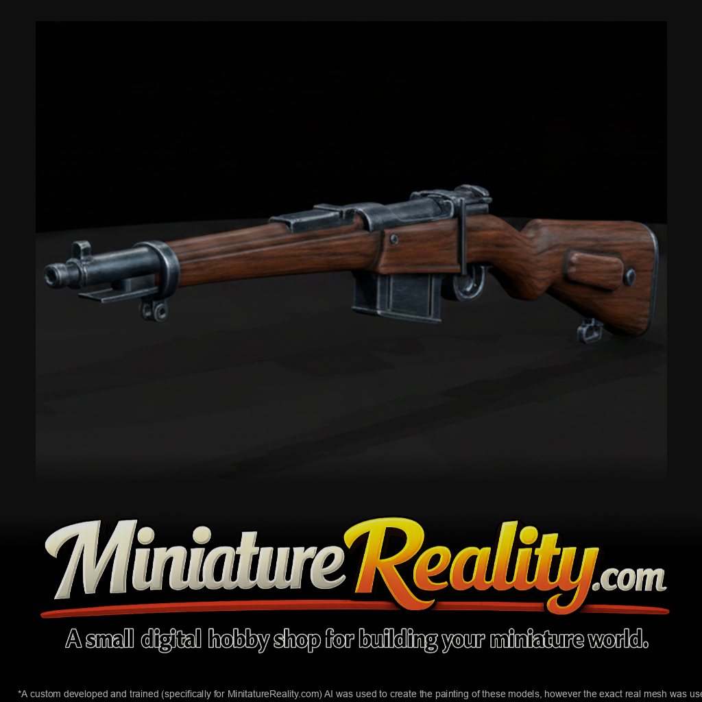 Berthier Mle 1907-15 Rifle miniature, three-quarter view