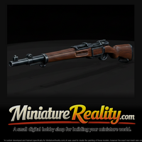Krag-Jorgensen Bolt-Action Rifle miniature, three-quarter view — thumbnail 1