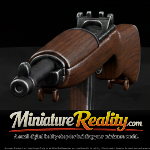M1 Carbine miniature, three-quarter view