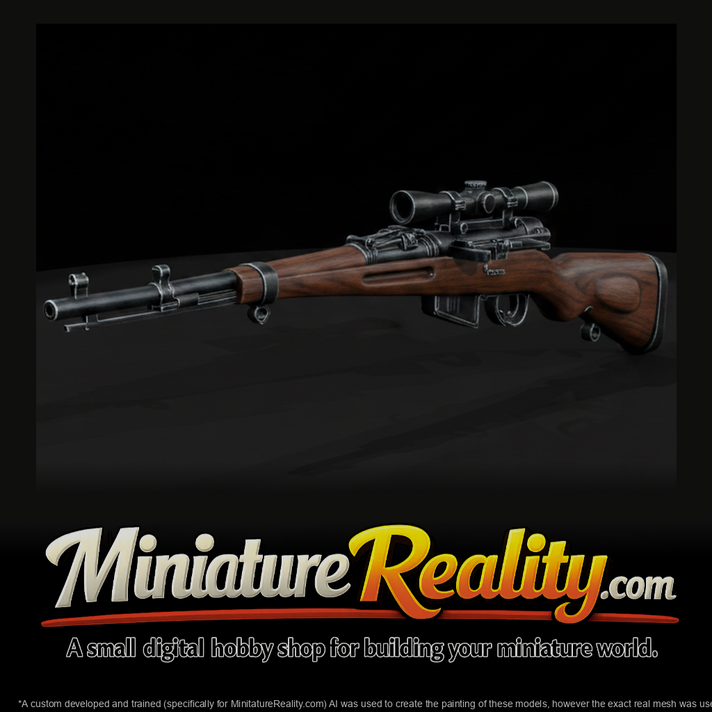Schmidt-Rubin K31 Service Rifle miniature, three-quarter view