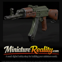 Type 81 Assault Rifle miniature, three-quarter view — thumbnail 1