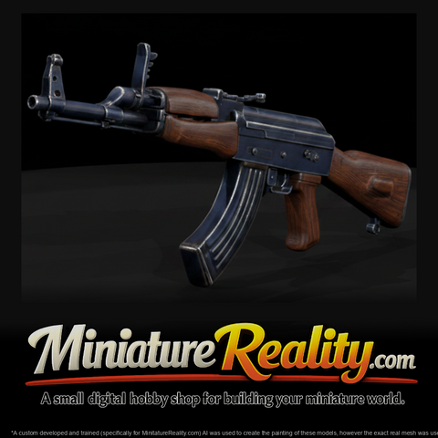 Zastava M70 Assault Rifle miniature, three-quarter view