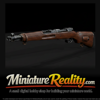 Vz. 24 Bolt-Action Service Rifle miniature, three-quarter view — thumbnail 1