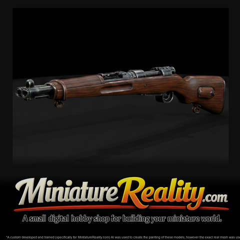 Vz. 24 Bolt-Action Service Rifle miniature, three-quarter view