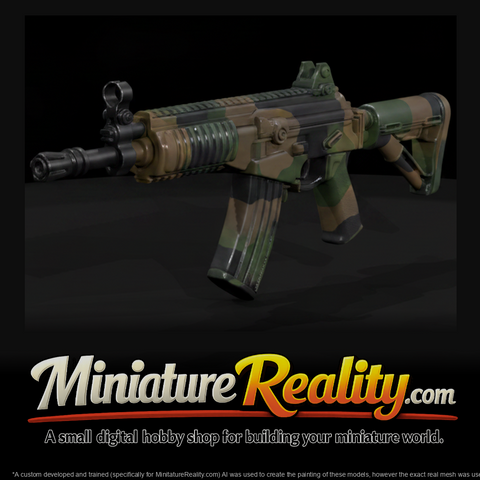 Galil ACE Assault Rifle miniature, three-quarter view