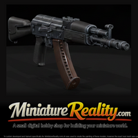 AK-103 Assault Rifle miniature, three-quarter view — thumbnail 1