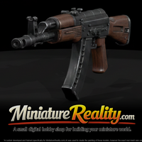 AK-101 Assault Rifle miniature, three-quarter view — thumbnail 1