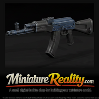 AK-74M Assault Rifle miniature, three-quarter view — thumbnail 1