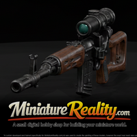 Dragunov SVD miniature, three-quarter view — thumbnail 1