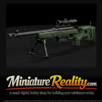 Bolt-Action Precision Sniper Rifle miniature, three-quarter view — thumbnail 1