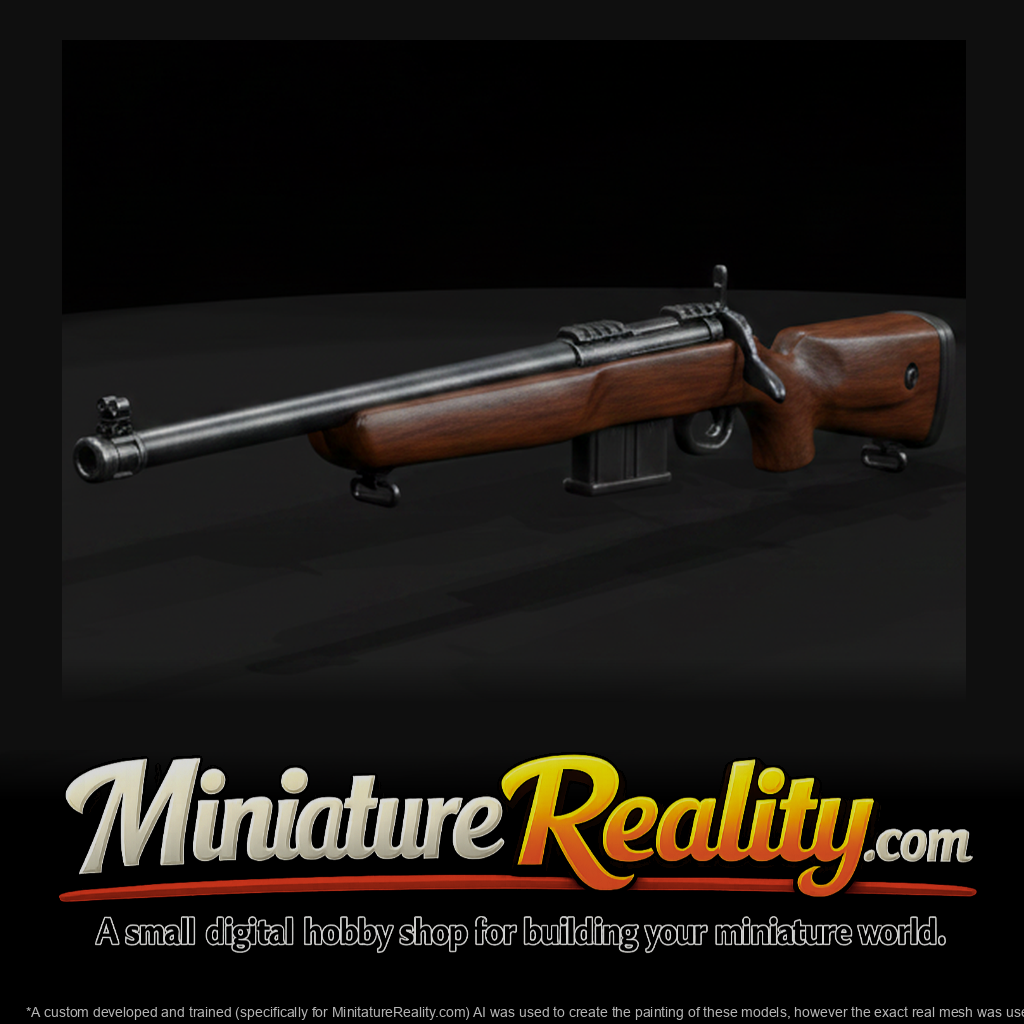 Steyr SSG 69 Sniper Rifle miniature, three-quarter view